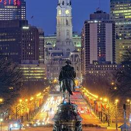 City Hall Ben Franklin Parkway by Jim Kimpel