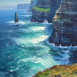 Cliffs of Moher on Summers Day by Conor McGuire