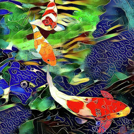 Cloisonne Koi by Deborah League