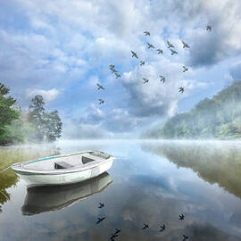 Clouds in the Lake by Debra and Dave Vanderlaan