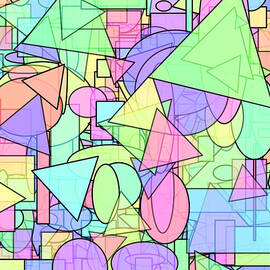 Clutter Shapes Abstract 1 by Chris Butler
