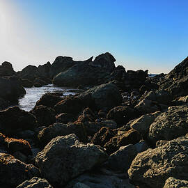 Coastal rocks Lone Ranch Beach Oregon by Jeff Swan