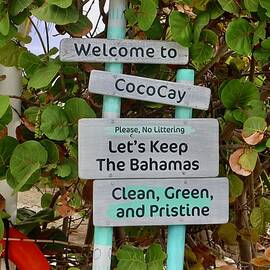 Coco Cay Sign by Arlane Crump