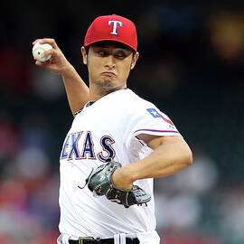 Coco Crisp and Yu Darvish by Rick Yeatts