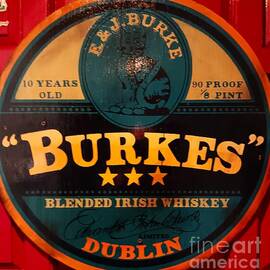 Collectible Burke's Irish Whiskey Sign by Poet's Eye