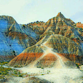 Colorful Beautiful Badlands  by Ally White