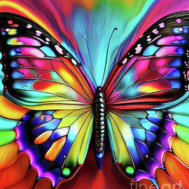 Colorful Butterflies V31 by Marty's Royal Art