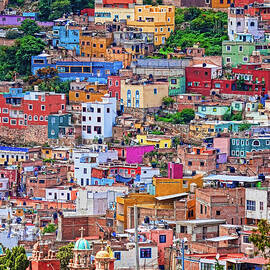 Colorful Houses In Guanajuato 2 by Tatiana Travelways