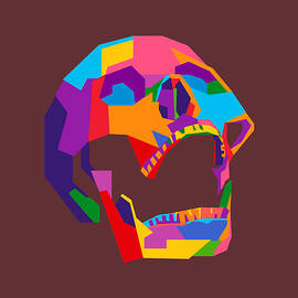 Colorful Skull Wpap Style 4 by Ahmad Nusyirwan