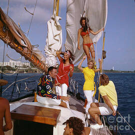 Colourful Crew on a Yacht by Retro Views