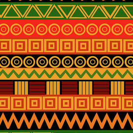 Colourful Ethnic Pattern  by Andrew Hitchen