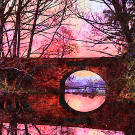 Colourful sunset, Palmer Bridge, New York by Joe Vella