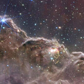 Combined NIRCam and MIRI Image of the Cosmic Cliffs in Carina by NASA