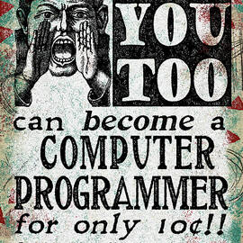 Computer Programmer - Funny Vintage Retro by Flo Karp