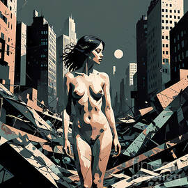 Concrete Echoes A Solitary Silhouette by Ingo Klotz