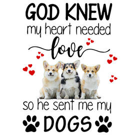 Corgi God Knew My Heart Needed Love Corgi Lovers by Fancylife