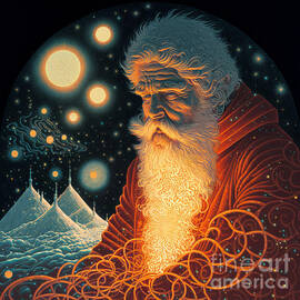 Cosmic Santa  by Nancy Lorentz