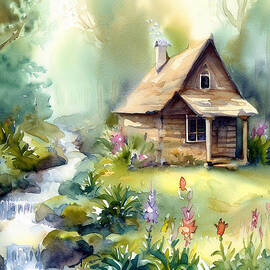 Cottage in the Woods by Cordia Murphy
