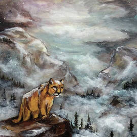 Cougar on the Cliffs by Cheryl Pettigrew