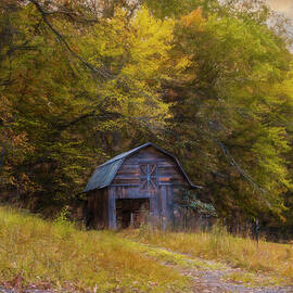 Country Barn Blue Ridge Smoky Mountains  Painting by Debra and Dave Vanderlaan