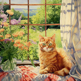 Country Kitchen Kitty by Peggy Collins