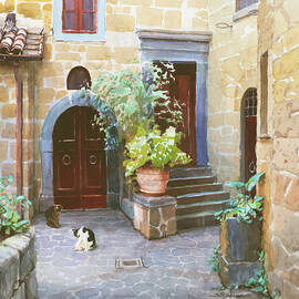 Courtyard Cats by Steve Henderson
