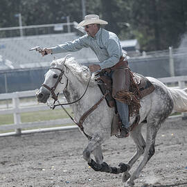 Cowboy Horse Back Shooting 6425 by BuffaloWorks Photography