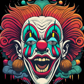 Creepy Clown Art by Flippin Sweet Gear