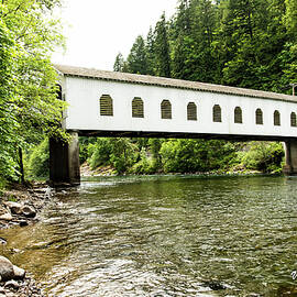 Crossing the McKenzie River by Tom Cochran