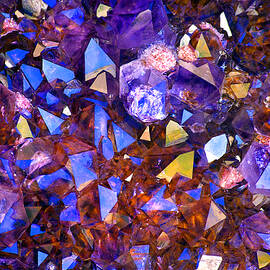 Crystal Faces, Amethyst On Citrine by Douglas Taylor