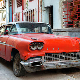 Cuba Fuerte Collection - Red Car of Havana by Philippe HUGONNARD