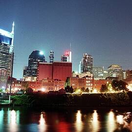 Cumberland River and Nashville Skyline by Larry McCormack