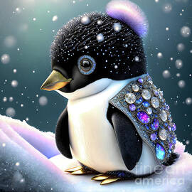 Cute Baby Penguin by Elisabeth Lucas