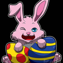 Cute Easter Bunny Wishes You A Happy Easter by Mister Tee