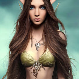 Cute Elf Woman 02 by Matthias Hauser