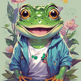 Cute floral frog by LMzKone Narciso Marlene