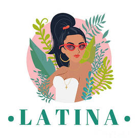 Cute Latina Pride Gift For Her Spanish Beautiful Women by Jeff Creation