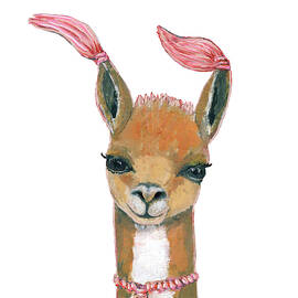 Cute Llama Portrait by Blenda Studio