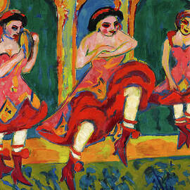 Czardas Dancers, 1908 by Ernst Ludwig Kirchner