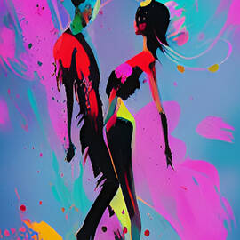 Dancing with My Love - Abstract by Ronald Mills