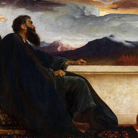 David Oh that I had wings like a Dove For then would I fly away, and be at rest. Psalm 55 6 by Frederic Leighton