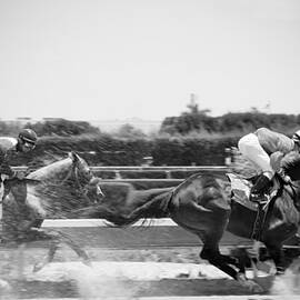 Day at the races BW by Rudy Umans