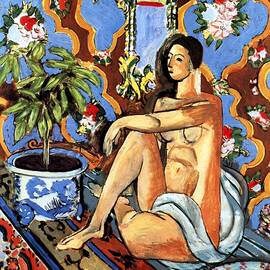 Decorative Figure on an Ornamental Background 1925 by Henri Matisse