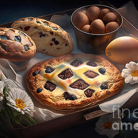 Delightful Array of Easter Baked Goods, A Photorealistic Culinary Journey by Jeff Creation