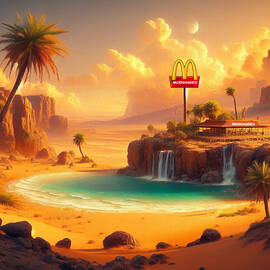Desert McDonalds Over 10 Served - Whimsical by Ronald Mills