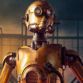 Dieselpunk C3PO by David April