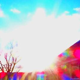 Divine Mercy Radiant Beams in the sky by GJ Glorijean