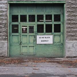 Do not Block Doorway by Bill Tomsa