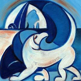 Sea Captain's Best Friend Art Print Painting  by Tommervik