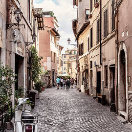 Dolce Vita Rome Collection - Scooter in street by Philippe HUGONNARD